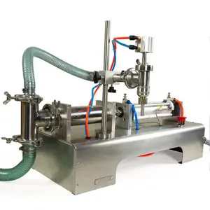 Machine de Remplissage Liquide pneumatique 1000ml,500ml,200ml,100ml Eau Gazeuse D'huile Pompe À Piston Liquide De Remplissage