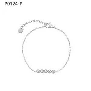 Amy Amy Fashion Beaded <b>Bracelet</b> Silver Plated Imitation Pearl Women's Classic Gift Jewelry P0124 - Product Image 1