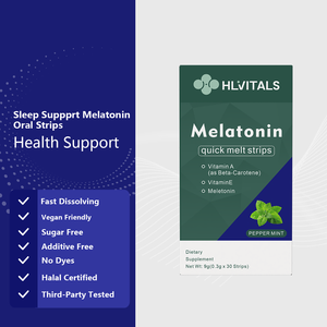 Tiras Orales para Dormir Mejor de Marca Privada OEM, Tiras Orales Disolubles con L-Teanina y Melatonina para Aliviar el Estrés y Relajarse - Product Image 2