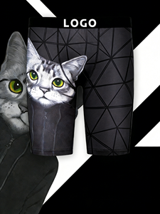 Nuevos Calzoncillos Boxer para Hombre con Diseño de Noche Estrellada 2026, Cintura Elástica, Logotipo Personalizado, Ropa Interior Masculina, 90% Poliéster, Estampado por Sublimación - Product Image 2