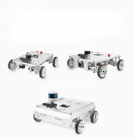 R550 MEC Plus 24V Batterie Mecanum ROS Châssis Robot avec SLAM LiDAR Mapping Multi-ROS Support Fabriqué en Chine