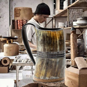 Ensemble de collier pendentif en forme de cœur en corne de buffle dorée écologique en gros, clé de cœur, serrure de couple, cadeau de mariage - Product Image 3