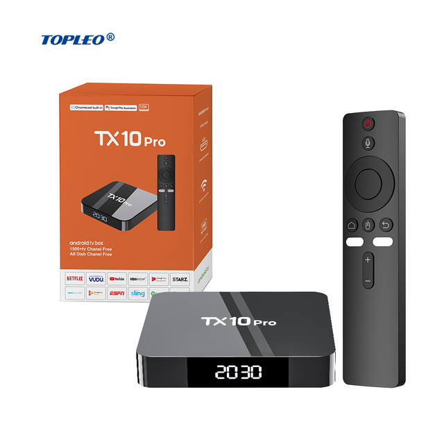 Topleo Quad Core Tv Box 4K Android 16 for ATV Compatible Streaming STB Set Top Box