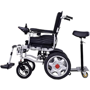 Fauteuil roulant électrique portable pliable en aluminium pour personnes handicapées avec moteur - Product Image 1