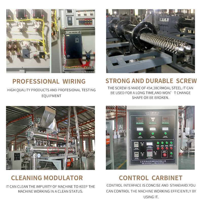twin screw extruder machine artificial rice