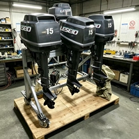 Nouveau moteur hors-bord diesel 15 CV à démarrage électrique, 4 temps, refroidi par eau, pour bateaux de course, de loisirs et de pêche
