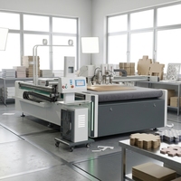 Machine de découpe numérique CNC de haute précision pour carton décoratif, grande taille, économique, avec table de découpe et traceur intégré