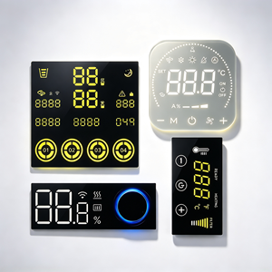Panel de Control de Calentador de Acuario OEM Personalizado, Adhesivo de PVC PET para Ventana de Visualización de Temperatura con Filtro y Membrana - Product Image 1