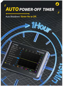 FNIRSI DPOS350P ออสซิลโลสโคปดิจิตอลหน้าจอสัมผัส 4in1 2 ช่องสัญญาณ 350MHZ อัตโนมัติ 8 บิต จอแสดงผล 7 นิ้ว DPOS350P DPOS350P ขนาดเล็ก - Product Image 4