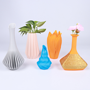 Vashine 3D OEM Impreso Personalizado <span class=keywords><strong>Maceta</strong></span> Artística Sabor Línea-sentido Ecológico Material Colorido PLA Diseñador Irregular - Product Image 2