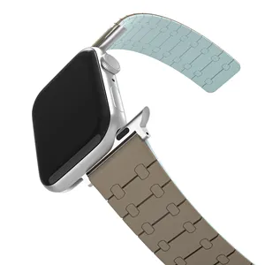 Apple Watch Ultra 49 mm용 RYB 독점 바이컬러 실리콘 밴드, Apple Watch 시리즈 9 41mm 45 mm용 스포츠 실리콘 마그네틱 스트랩