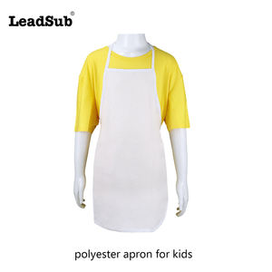 Delantales de lona de lino y poliéster para adultos y niños en blanco con sublimación de logotipo personalizado, delantal de restaurante para limpieza de cocina para Chef - Product Image 2