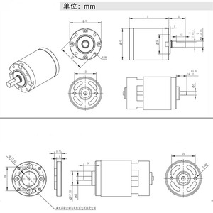Chất lượng cao tùy chỉnh 42mm 45mm Hành Tinh giảm tốc Hộp số kim loại động cơ hộp số cho động cơ 775 DC - Product Image 4