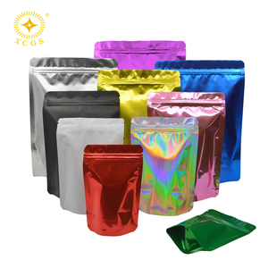 Custom Smell Proof Bags 4x6 Inches Matte Black Dime Bags Mylar Bags Smell Proof Baggies For Coffee Herbs Candy Treats