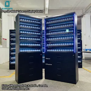 Fix For Cigarettes Cigar Smoke Products Floor Metal Display Cigarette Tobacco Cabinet