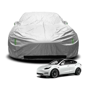 2017-2021テスラモデル3用ベンチレーテッドメッシュ充電ポート開口部収納バッグカーカバー付き屋外全天候型保護