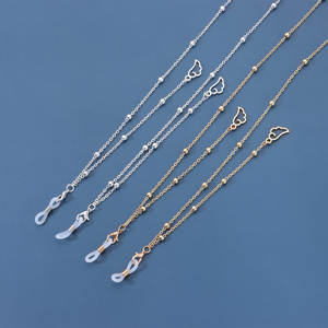 ファッションパール眼鏡チェーンレトロメタルサングラスコードホルダーネックストラップアイウェアアクセサリー女性用眼鏡チェーン - Product Image 2