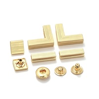 Bouton en métal OEM personnalisé avec logo, bouton-pression pour chemise homme, bouton 4 pièces en alliage de zinc pour Kurta, Abaya, Thobe, pour vêtements