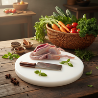 Planche à découper en PEHD ZSPE à faible absorption d'humidité pour marché des fruits de mer, présentoir à poisson sur glace, planche à découper en plastique
