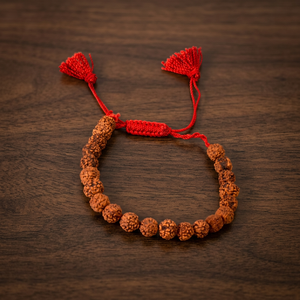 Handmade Rudraksha D-String <b>Bracelets</b> Gemstone Mascot Style - Product Image 3