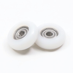 Rodamiento de acero inoxidable S420 de 6x32x11mm S626ZZ con revestimiento de nailon plástico PA6 Rodillos de ventana de tipo redondo Rodillo de puerta corredera - Product Image 1