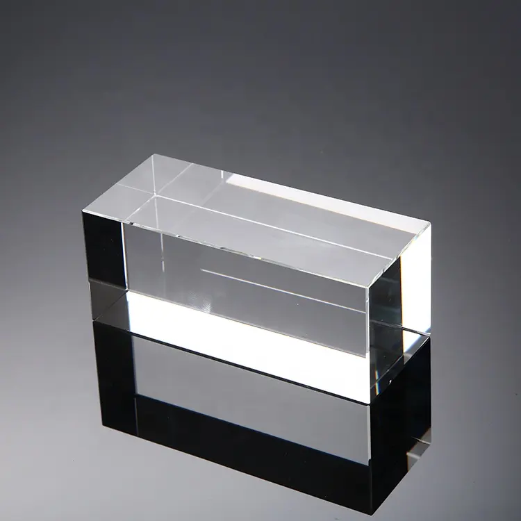 Toptan kaliteli özelleştirilmiş 3d lazer kazınmış blok K9 oyma için boş kristal küp hediyeler