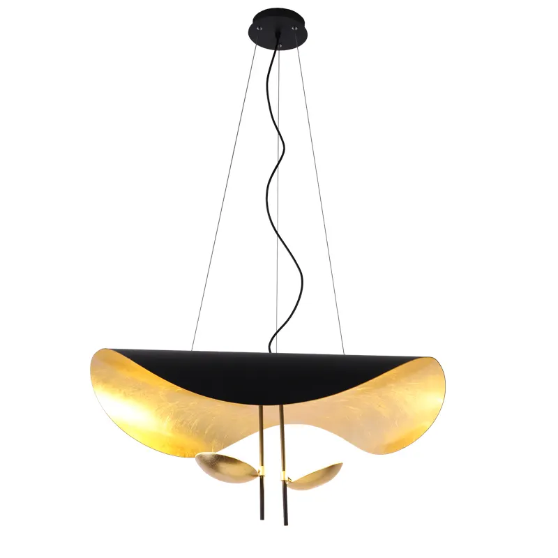 Modern minimalist 3D Nordic style metal chandeliers cordless hanging light interior home kitchen pendant lamp
