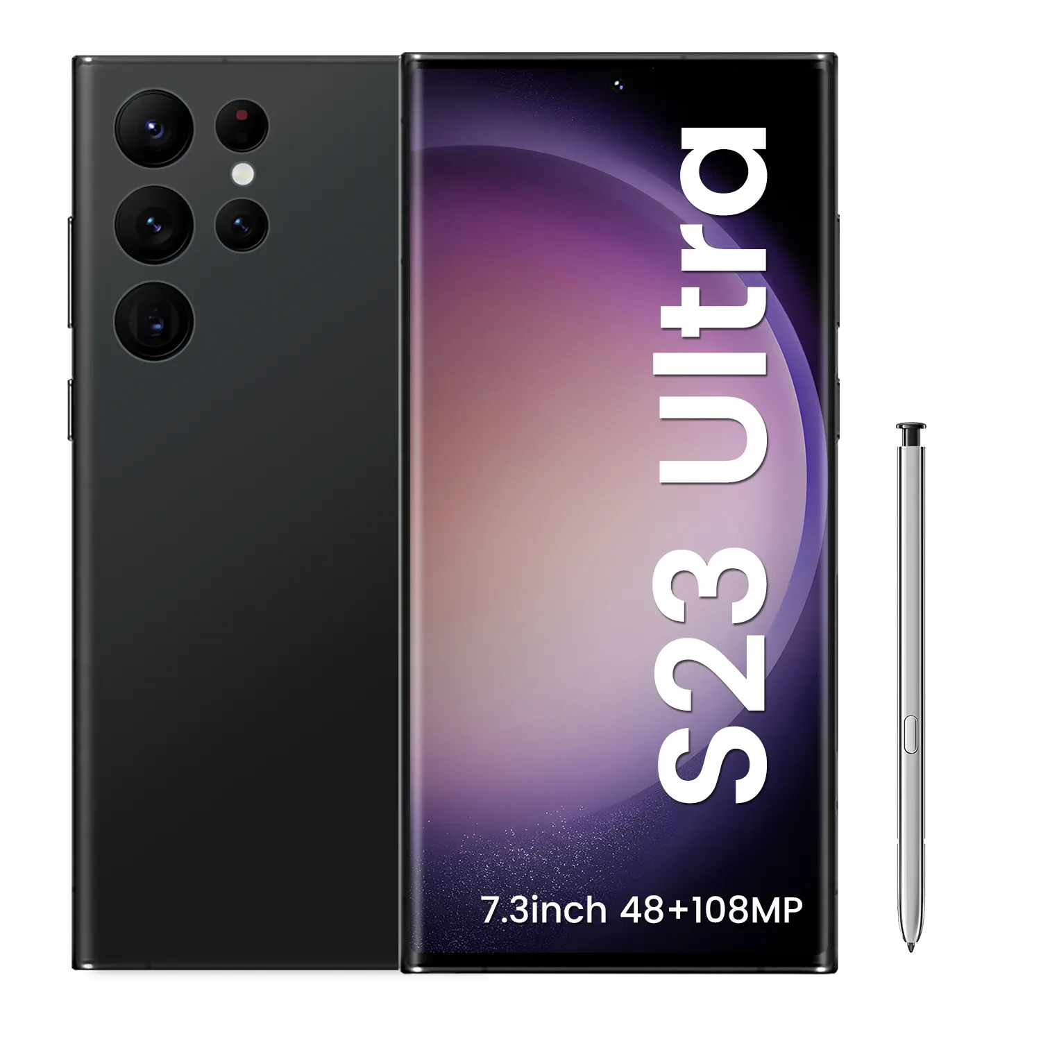 S23 ultra ponsel 7.2 inci RAM 16GB ROM 1TB, ponsel cerdas Android 10 core 5G dengan layar HD versi ID wajah