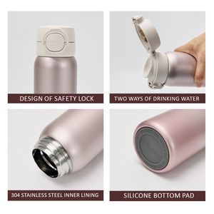 Nouvelles arrivées Bouteille isolée en acier inoxydable avec double couvercle - Product Image 6