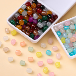 Colorful Glass Imitation Jade Rectangle <b>Beads</b> For Bracelet Making DIY Jewelry Accessories AC4613 - Product Image 3