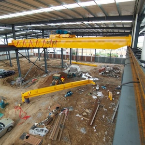 Pont roulant à double poutre de <span class=keywords><strong>50</strong></span> <span class=keywords><strong>tonnes</strong></span> à usage intensif avec cabine de commande pour le transport de marchandises dans les usines sidérurgiques - Product Image 5