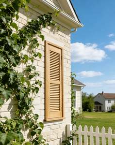 Portes à persiennes en bois dur de qualité supérieure, portes à volets en bois durables pour l'architecture intérieure et la décoration de la maison - Product Image 4