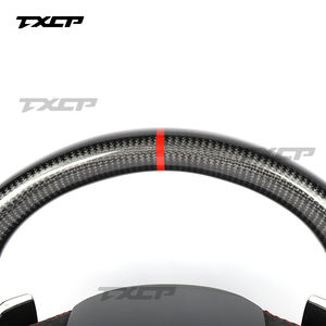 Ajuste para <span class=keywords><strong>Audi</strong></span> Q3 Q5 Q7 Q8 Q5L Q7L RSQ7 QSQ5 RSQ8 RSQ3 SQ5 A1 A3 <span class=keywords><strong>A4</strong></span> A5 A6 A7 A8 B9 B8.5 B8 R8 TT S6 S7 <span class=keywords><strong>volante</strong></span> de fibra de carbono - Product Image 2