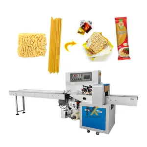Máquina de embalagem de macarrão instantânea italiana, modelo de travesseiro e pacote de espaguete