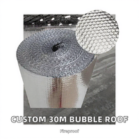 Barrière thermique réfléchissante moderne en aluminium et feuille de bulles PE à haute valeur R (10,5 k/W) pour entrepôt, résistant au feu