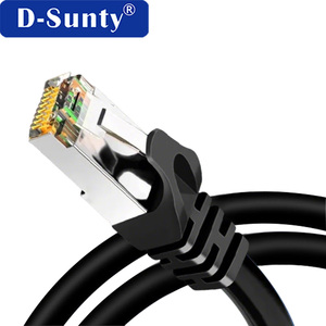 Cable de Conexión Cat 6 RJ45 Negro de 1m 1.5m 2m 3m 5m 10m 20m, Cable de Conexión Cat6A FTP Blindado de Cobre Desnudo, Cable Ethernet 8P8C para PC - Product Image 5