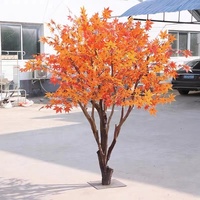 Usine en gros simulation en plastique souhaitant fleur planter des arbres personnalisé érable artificiel arbre de souhait pour la décoration