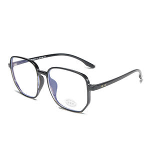 Monture de lunettes carrée T2-30020 TR90 anti-lumière bleue, monture complète unisexe, verres plats, design irrégulier, fabriqué en Chine - Product Image 2