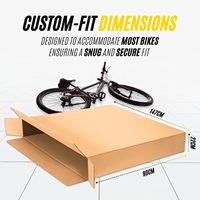 Boîte en carton personnalisée grand format à double paroi pour vélo, emballage plat pour déménagement, étui de transport robuste pour téléviseurs et vélos