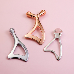 <span class=keywords><strong>Rodillo</strong></span> Facial <span class=keywords><strong>de</strong></span> <span class=keywords><strong>Cuarzo</strong></span> Rosa y Jade, Masajeador Facial, Barra <span class=keywords><strong>de</strong></span> Acupresión Facial, Gua Sha Metálica Hueca, Varilla <span class=keywords><strong>de</strong></span> Belleza para Uso en Casa y Salón - Product Image 3