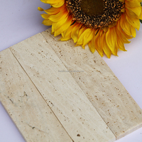 Fourniture ponctuelle de carreaux Beigetravertin naturels décoration de haute qualité avec sol en pierre carreaux Bgeigetravertin