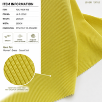 Nouveau tissu jacquard côtelé extensible 95% polyester 5% élasthanne 250GSM 180cm de large, élégant, chic et doux pour robes et costumes pour femmes, garçons et filles