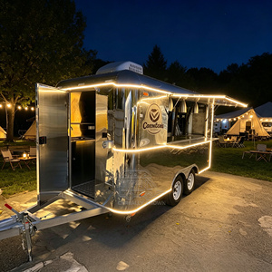 Versatile Stainless Steel Food Trailer Multi Functional Coffee Ice Cream <b>Cart</b> Fully Equipped Food Truck - Product Image 5
