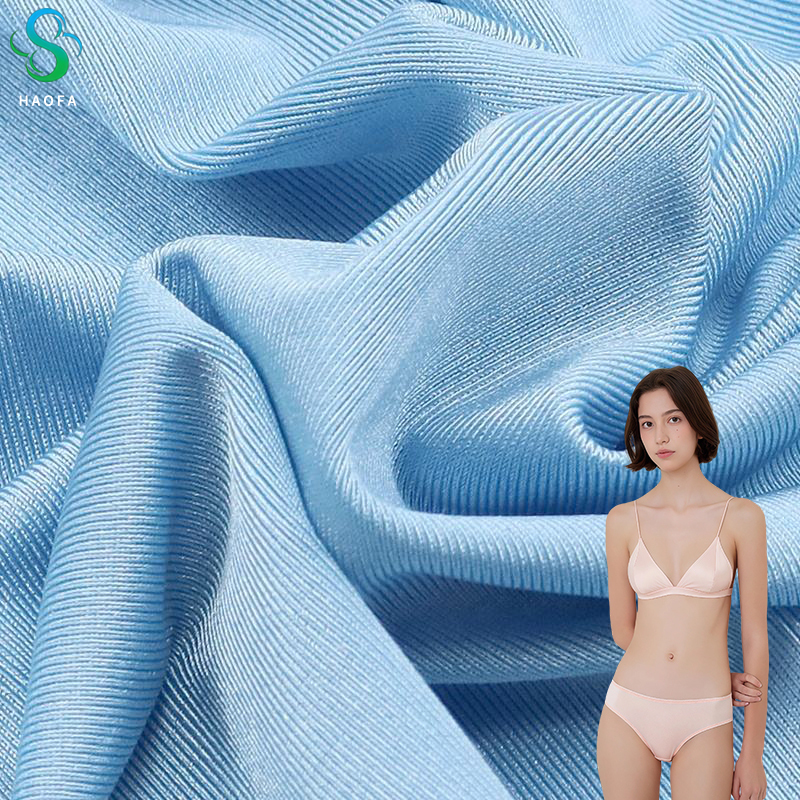 Shiny Lustrous High-elasticity Fabric Quick-drying Breathable Durable 88% Polyester Fiber 12%spandex Sports Bra Underwear Fabric