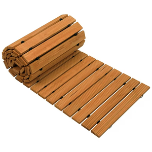 Camino de jardín de madera antideslizante con espaciador de goma resistente al envejecimiento - Product Image 5