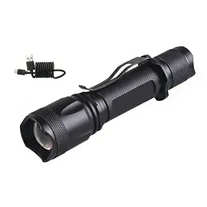 Portable XM-L2 LED 1000 lumen 1101 type flashlight with self defence Pocket 1 km tactical torch