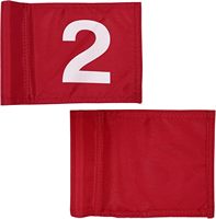 Mini drapeaux à épingles de golf de 9x6 pouces pour trou de pratique en nylon avec tube inséré et drapeau de jardin numéroté (ensemble)