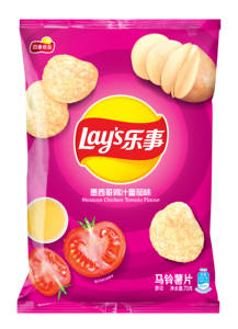 Patatine Lays Classiche al Gusto di Patata Dolce 70g, Snack Croccante e Salato al Gusto di Pollo Messicano e Succo di Pomodoro - Product Image 2