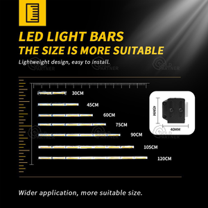 20 "26" 31 "37" 43 "49" quatre côtés camion de remorquage véhicule voiture Flash d'urgence COB <span class=keywords><strong>Led</strong></span> stroboscope voyant d'avertissement barre ambre rouge bleu 12V 24V - Product Image 3