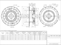 Réducteur harmonique combiné de type simple à chape creuse, Boîte de vitesses harmonique de précision pour articulations de robots industriels Harmonic Drive